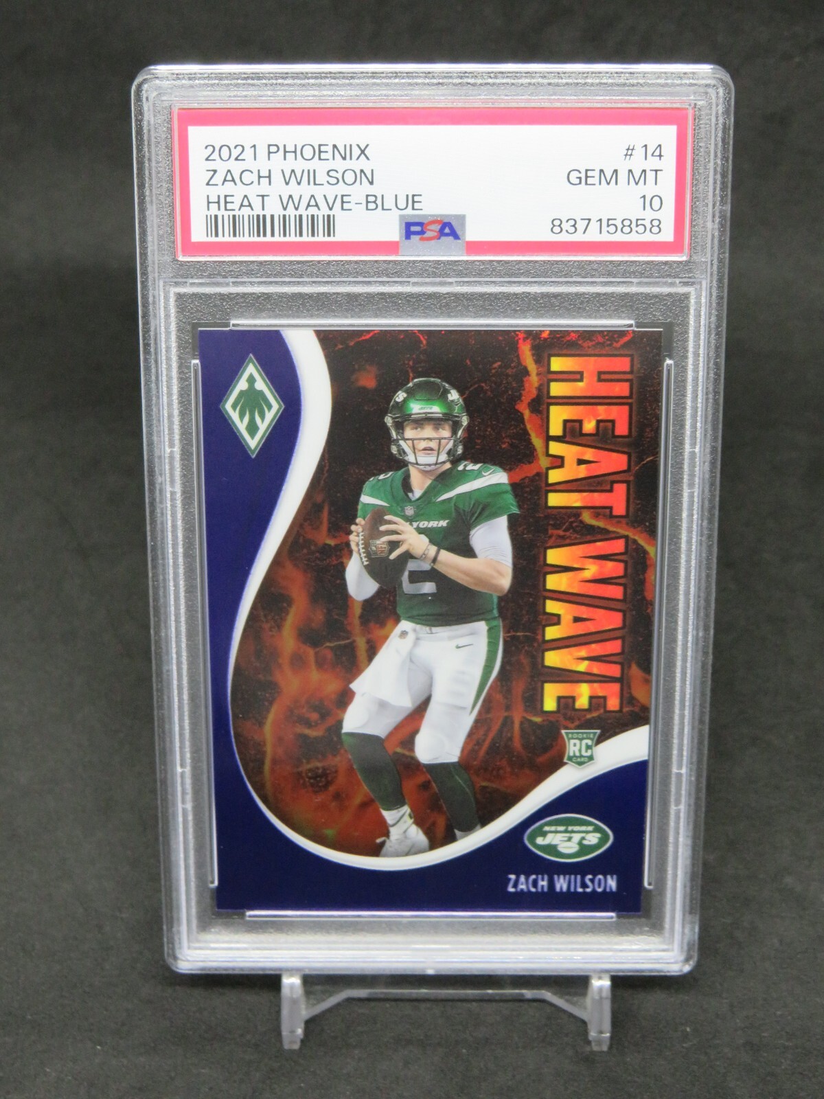 Zach Wilson Panini Phoenix Heat Wave #14 Blue