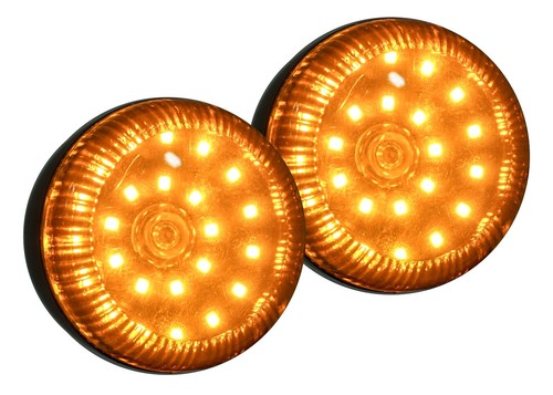 Black Out Dual White Amber LED Turn Signal Harley 1157 Bulb smoke lens plug play - Picture 11 of 12