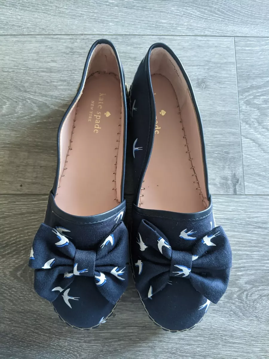 Kate spade blue flats sales