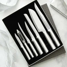 Rada S38 Kitchen knife Set 7pc cutlery Made USA L/R hand + Free Kitchen item