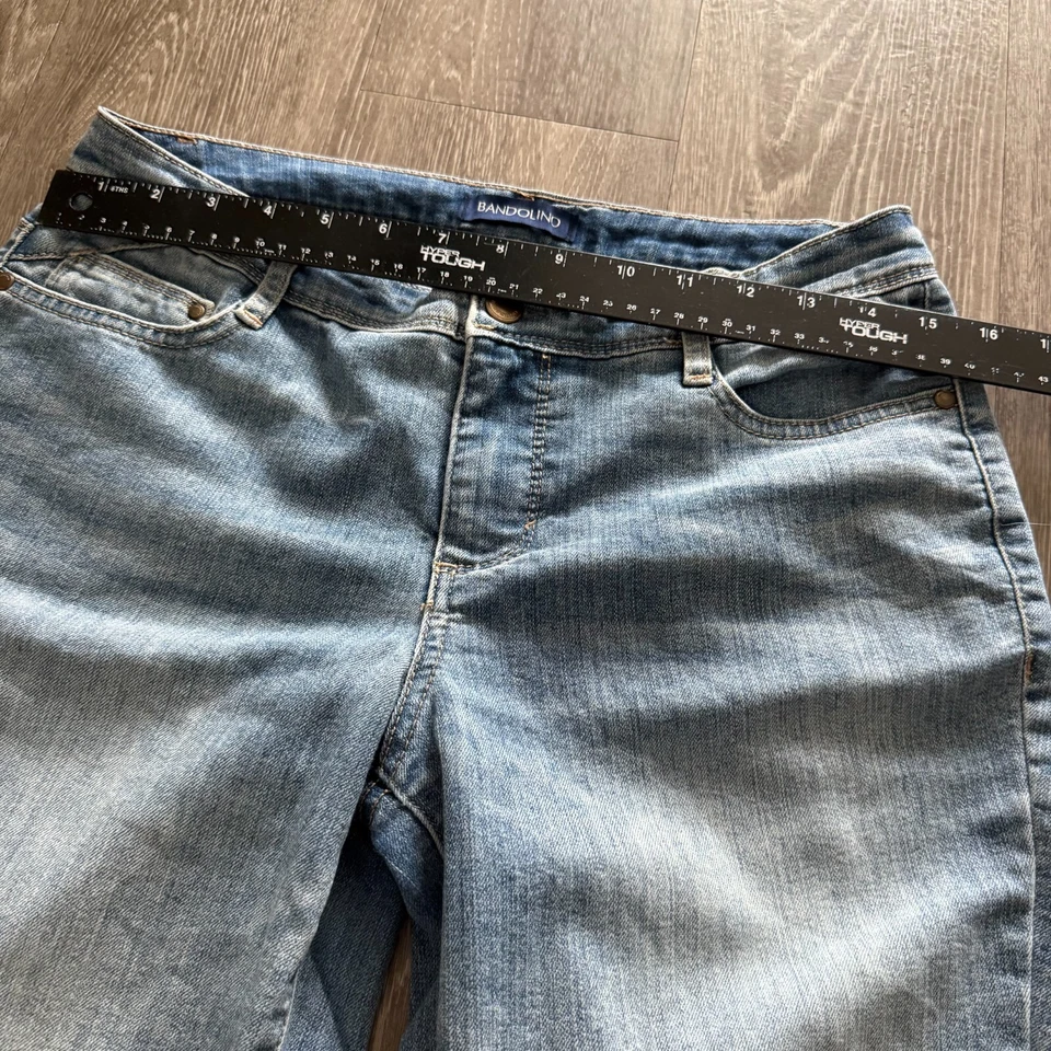 Bandolino Y2K Denim Womens Capri Pants - Size 4 Seline - Image 3 of 4