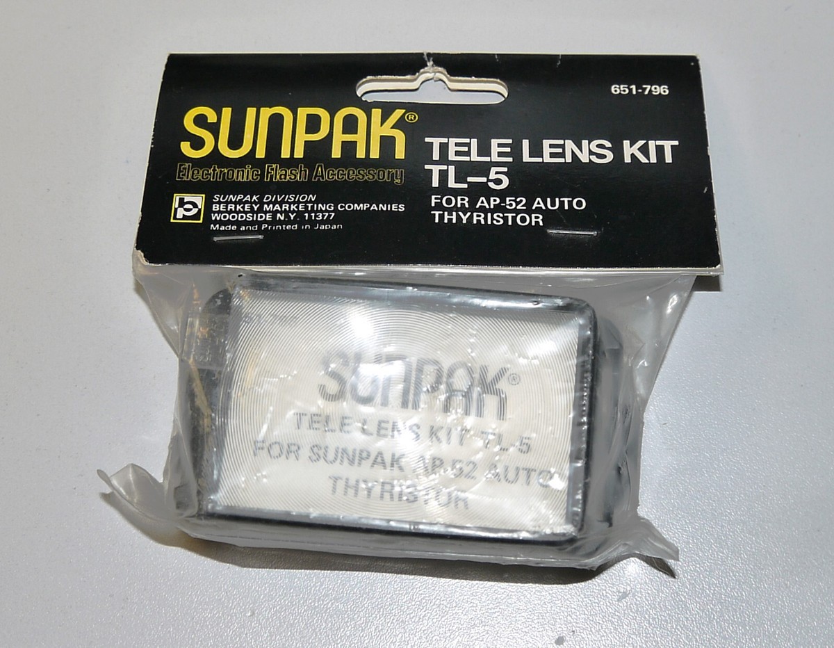 恵美 様 Sunpak Tele Lens Kit TL-5 for AP-52 Auto Thyristor Flash