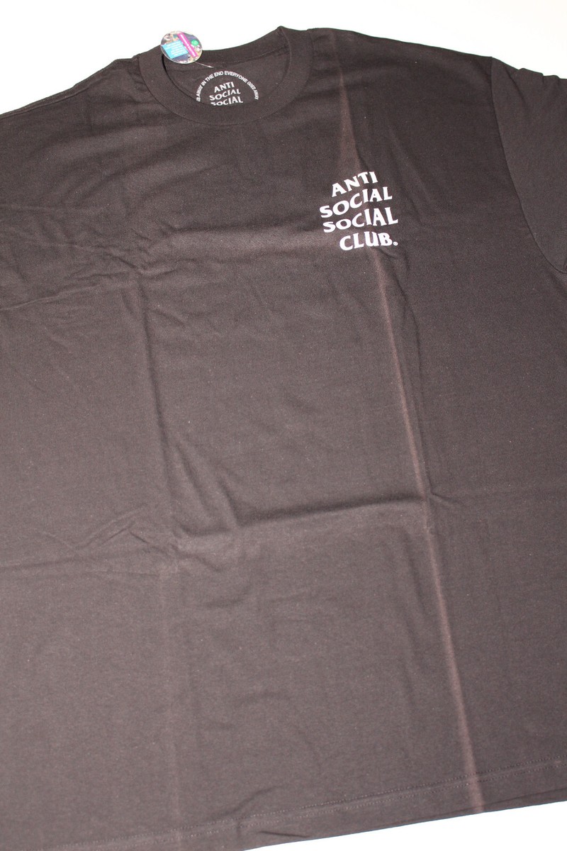 ★ ANTI SOCIAL SOCIAL CLUB★ mind games t-shirt TI25A030064 Anti Social Social Club Mind Games Black Tee Size XL - New