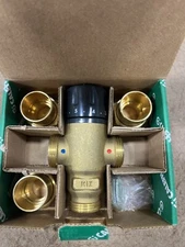 CALEFFI 521609A. 3-Way Thermostatic Mixing Valve 1" SWEAT