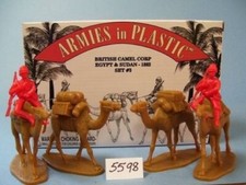 ARMIES IN PLASTIC 5598 EGYPT  SUDAN 1882 BRITISH CAMEL CORP SET 3 RED 