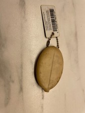 Vtg Squeeze Rubber Coin Purse Change Holder key chain