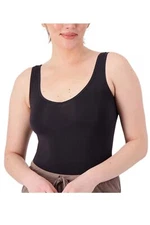 AnyBody Intimates Reversible Neckline Tank Black