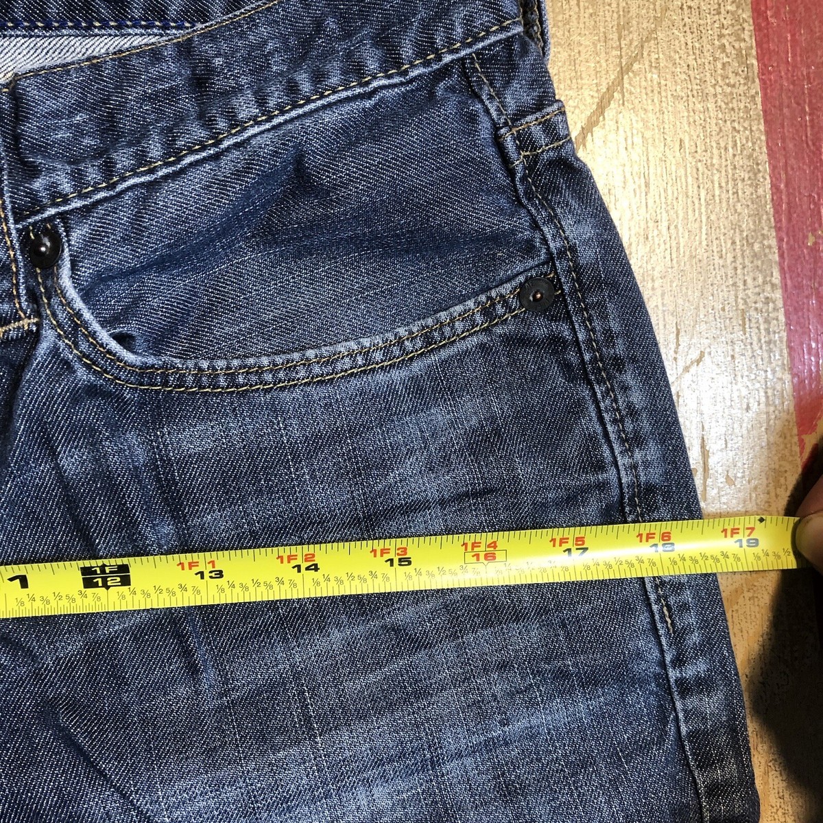 Jeans American Eagle Outfitters - Coupe Straight - Taille 29/32 - Denim Bleu - Occasion Comme Neuf