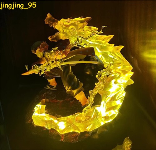 Anime Demon Slayer Agatsuma Zenitsu Figure Statue Model Toys Lighting Gift Boxed - Picture 5 of 17