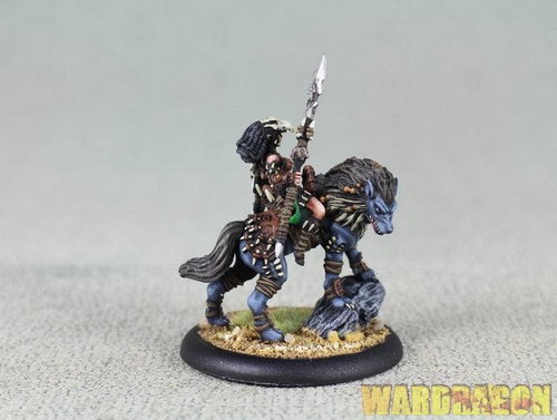 50mm Hordes WDS painted Circle Orboros Tharn Wolf Rider Champion n32 - Picture 5 of 5