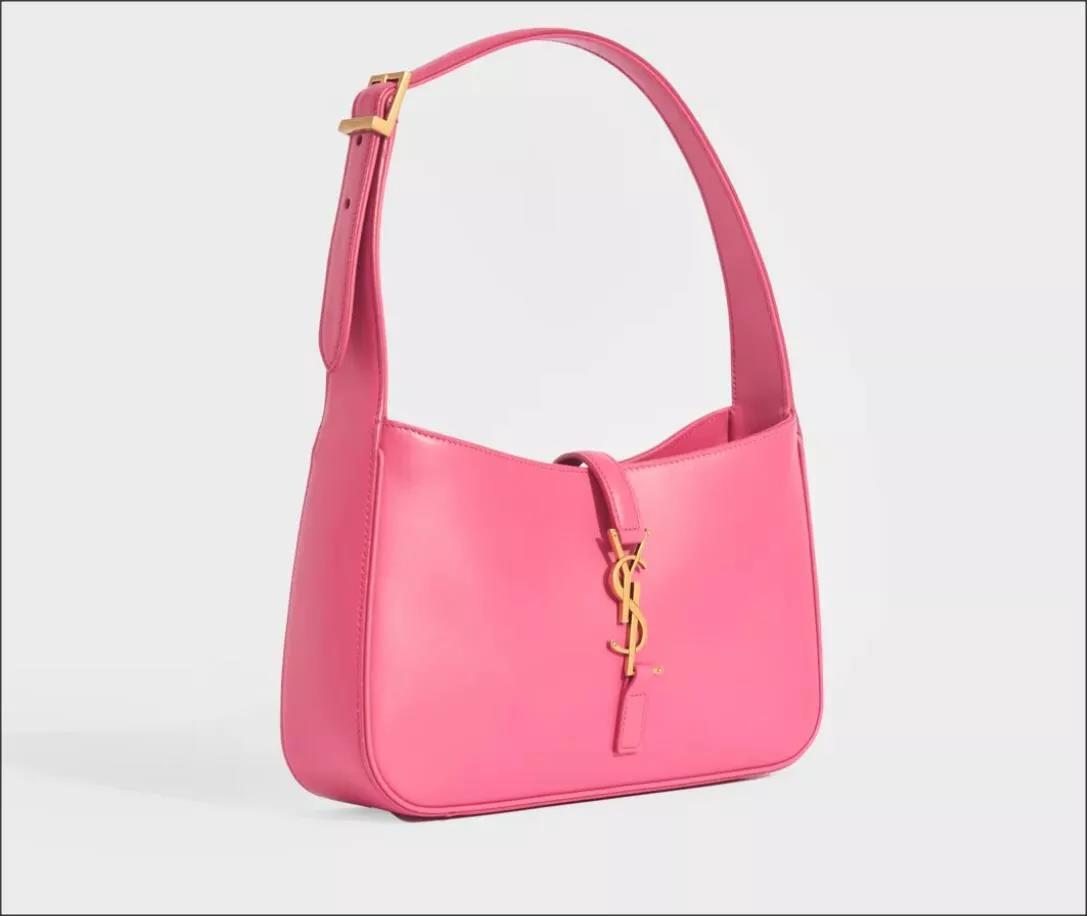 Borsa a tracolla Saint Laurent YSL Monogram Le 5 7 in pelle Bubblegum $2400