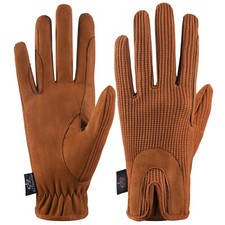 Ladies Horse Riding Gloves Womens Dublin Track Shires Equestrian Brown Amara