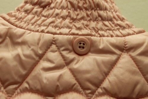 Old Navy Pink Kid Girl Outerwear Puffer Vest Large Lined Detachable Hoodie Heart - Picture 9 of 12