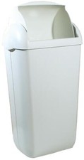 PlastiQline Hygienebehälter - 23 L - Kunststoff - Mülleimer -  weiß