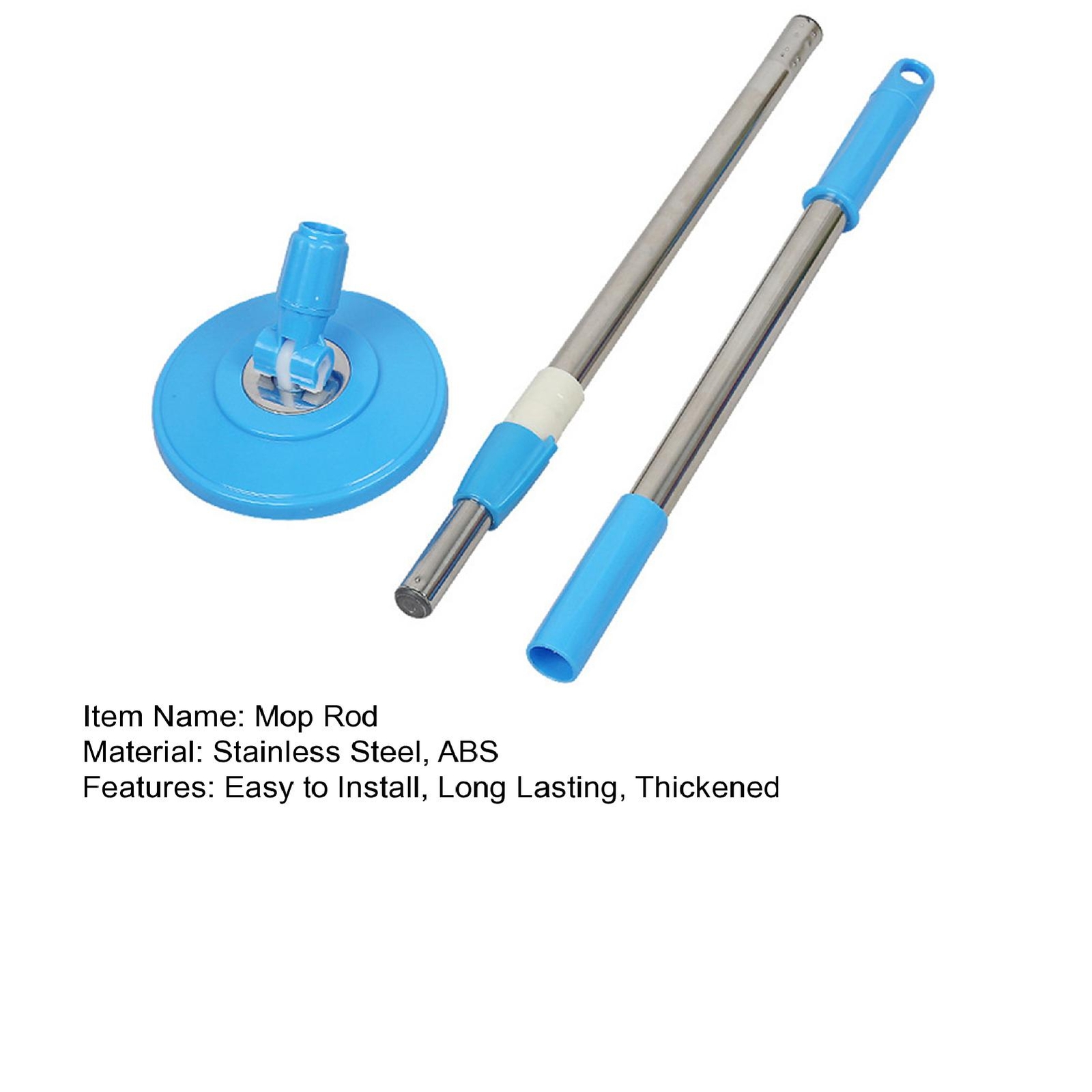 1 Set Mop Rod Easy to Install Repair Floor Mop Telescopic Replacement Handle - Picture 7 of 14