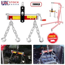 2000lb 900kg Engine Crane Hoist Lift Leveller Chain Load Garage Loading Balancer