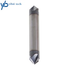 Double End 3/8" 4 Flute 90 Degree 2-1/2" Overall Length Carbide Chamfer Mill