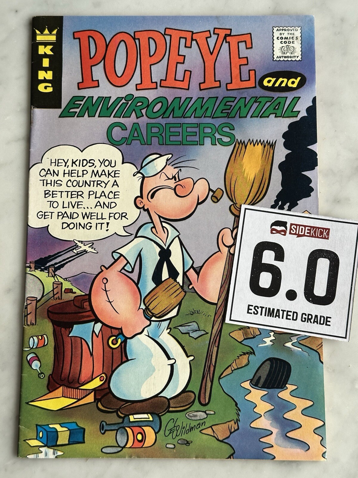 Popeye #E-2 "Environmental Careers" F 6.0 - Buy 5 for FREE Ship! (King, 1972) WG
