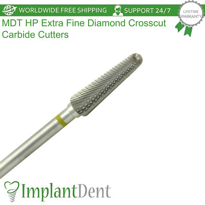 Dental MDT Extra Fine Diamond Crosscut HP Carbide Cutters Finishing Restorations