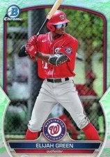 2023 Bowman Chrome Prospects Lunar Glow Refractors #BCP23 Elijah Green