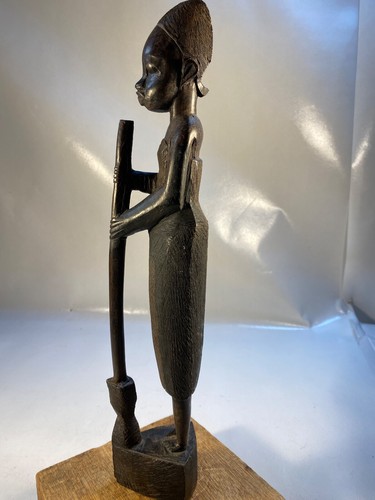African Genuine Besmo Product Kenya Hand Carved Tribal Folk Art Figurine - Picture 5 of 8