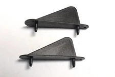 10PCS 2.4" Wing Tip/Tail Skids L60xH22mm RC Plane Airplane (White or Black )