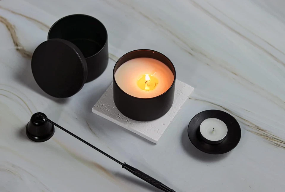 Aroparc Candle Tins 8Oz with Lids, 24 Pack Seamless Bulk Candle Containers for C - Image 3 of 4