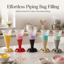 Piping Bag Holder Stand for Baking and Pastry Decorating, for Pastry Chefs