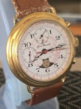 Big Cronografo Pierre Bonnet Datario E Fasi Luna Mov Valjoux Moonphases Oversize