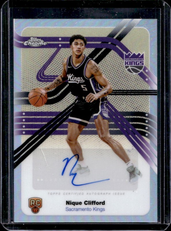 2025-26 Topps Chrome Nique Clifford Next Stop Signature RC Refractor Auto #NS-NC