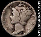 1924 Silver Mercury Dime - Scarce  Better Date  No Reserve  #G9595