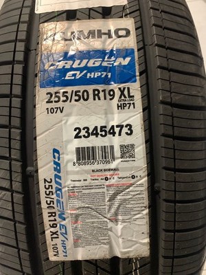 4 New 255 50 19 Kumho Crugen EV HP71 SUV Extra Load All Season Tires