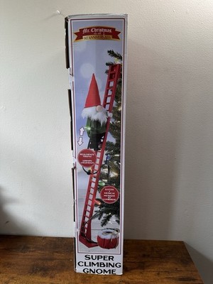 Mr Christmas Super Climbing Gnome 90th Anniversary Animated Lights Music