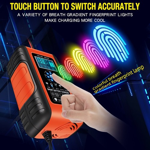 12V 24V Li-Ion Lithium Battery Charger for Car Motorcycle LiFePO4 AGM / GEL 10A - Picture 6 of 7