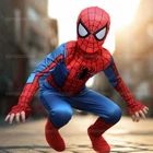 Kids SpiderMan Cosplay Costume Boys Tobey Maguire Outfit Jumpsuit Clothes 3-7Age