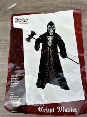 California Costume Crypt Master Skeleton Costume Child Size L 10/12