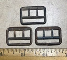 Three different suspender buckles-Found in New Mexico-CW/Apache Indian Wars