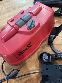 Nintendo Virtual Boy Console - Red and Black Parts And Game Cartridge