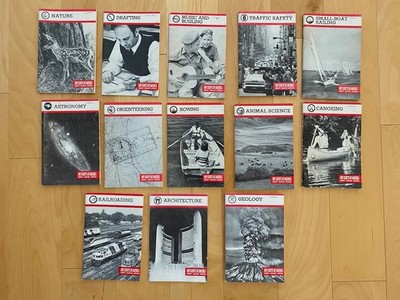 Vtg Lot of 13 Boy Scouts of America Merit Badge Series 1981 - 1988 Booklets BSA