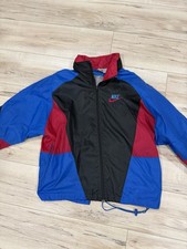 Nike Men s Colorblock Windbreaker Jacket Full-Zip Nylon Blue/Black/Red M