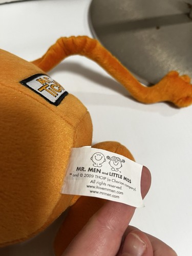 Mr. Tickle Naranja Peluche Sombrero Azul 2009 Mr. Men Little Miss Peluche Juguete de Douglas - Imagen 7 de 10