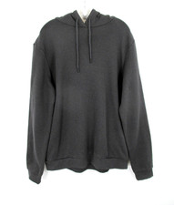 NWT GOODFELLOW Pullover Hoodie Sweatshirt Men L Charcoal Gray Athletic Pockets