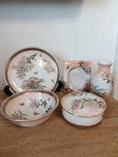 Vintage 1991 St Michael (M&S) Japanese Porcelain 5-piece Dressing Table Set