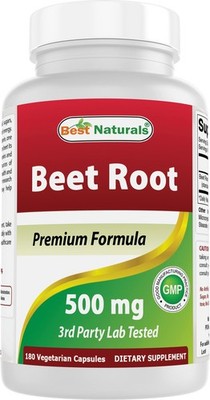 Best Naturals Beet Root Powder 500 Mg Capsules, 180 180 Count (Pack of 1) 