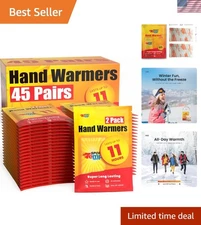 Hand Warmers - Up to 11 Hours of Heat, Super Long Lasting - Easy, All Natural...