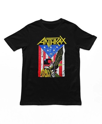 Anthrax Dredd Eagle T-Shirt Rock and Roll Music Classic Band Tee