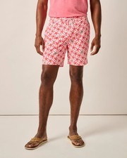 johnnie-O The Half Elastic 7" Surf Shorts Porto Pink Size L MC-7839881