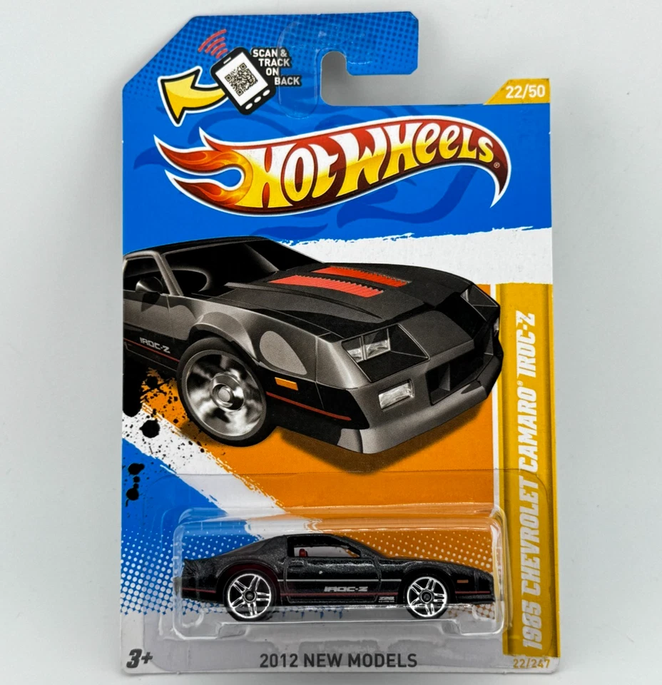 Chevrolet Camaro IROC-Z Hot Wheels 2012 nuevos modelos #22/50 1985 en negro Foto 4 de 4