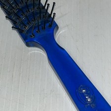Vintage GOODY Vented Blow Styling Brush Hairbrush 8  USA Blue Translucent/219j