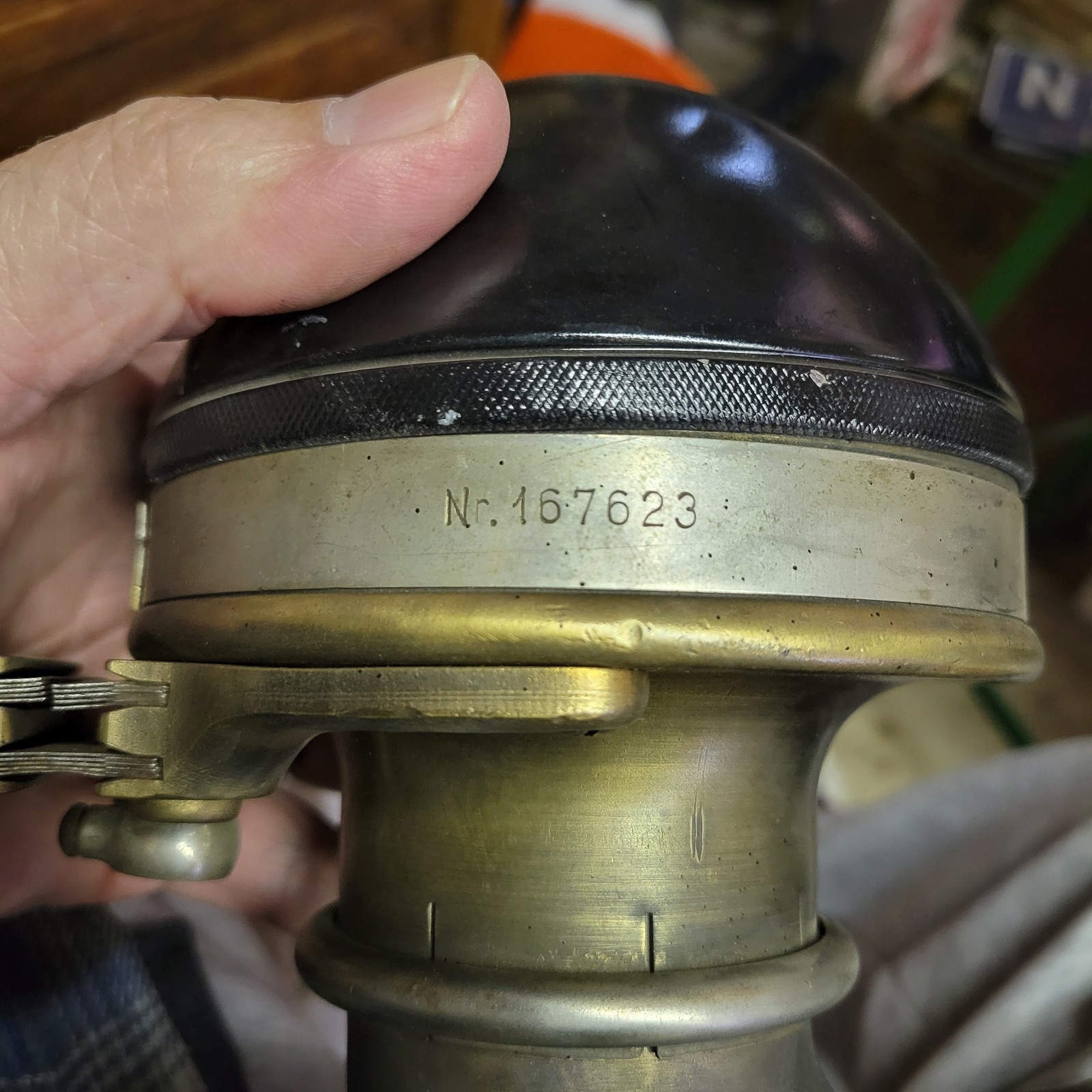 Vintage Robert Bosch U1A6 Brass Horn 12V Mercedes, Rolls-Royce 1920s-1930s